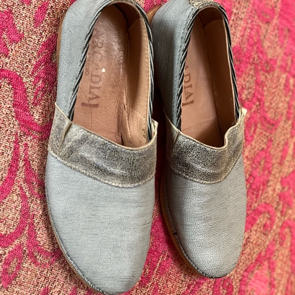 Italian light blue leather shoes sz 39 Arcadia brand - Picture 5 of 5